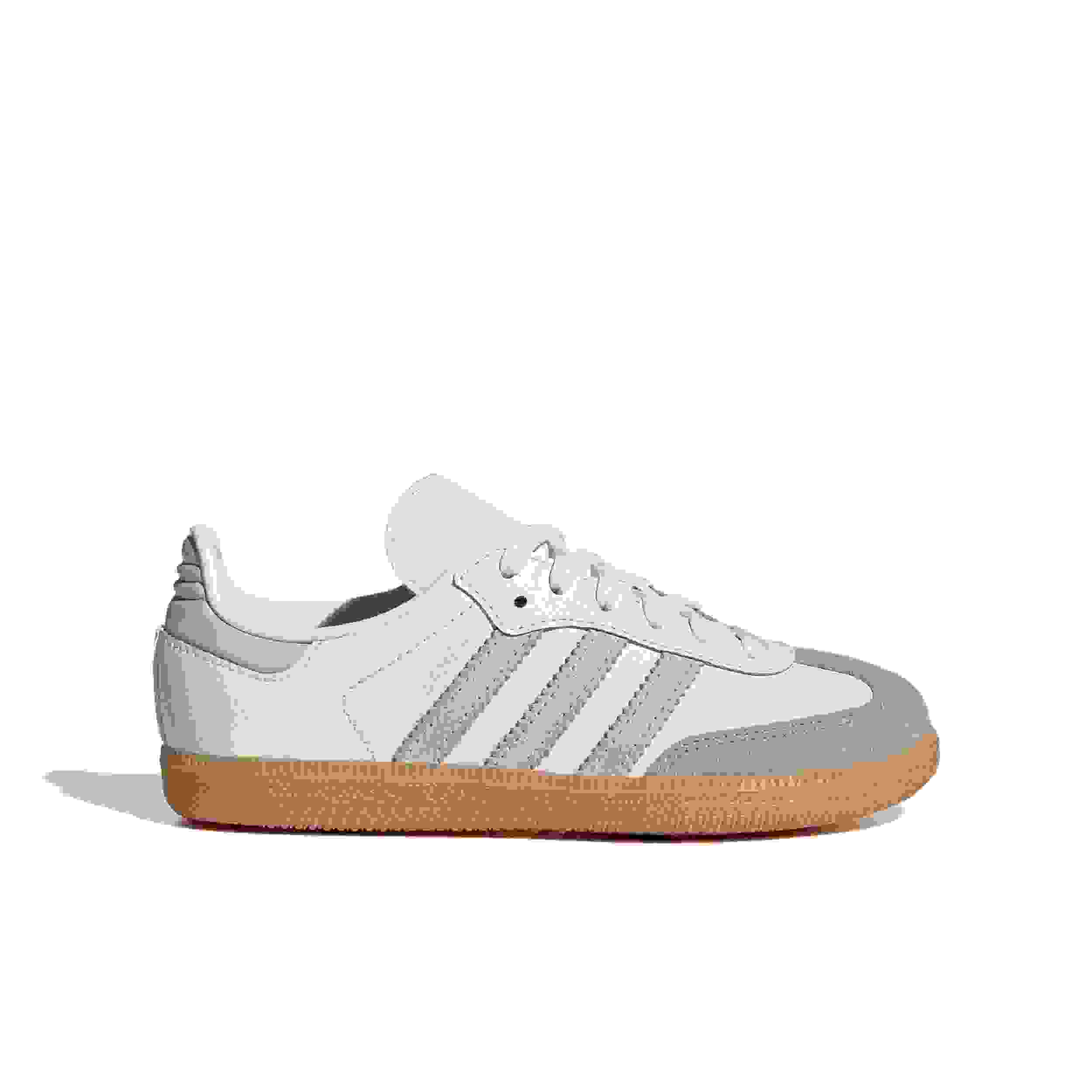adidas Originals Samba OG Preschool Girls' "Ftwr White/Crystal Sky/Gum 3" Shoe